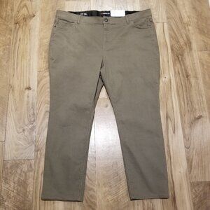 New Liz Claiborne Womens 24 Sara Slim Leg Jeans Mid Rise Denim Flexi Fit Control